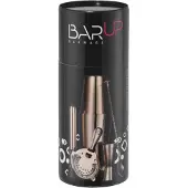 Bär up bartender-sett: rør, sil, mikser, sikt, visp, skje - kobber