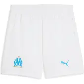 Puma Olympique de Marseille 25/26 Shorts Youth, Clothing, White/Azure, 9-10Y