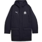 Puma Olympique de Marseille Training Winter Jacket Men, Clothing, Navy/White, XXL