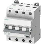 Siemens RCBO combi circuit breaker 3P+N 30mA 6kA C32A
