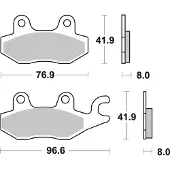 SBS P638-rsi Bremseklosser