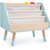 Hape Les & Tegn Bokhylle Med Tøylommer