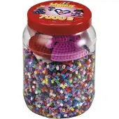 Toymax Midi Perler m. Perleplate - 7000 stk. - Pastel Flerfarget - - OneSize - Perler