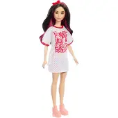 Barbie Doll Barbie Fashionistas Doll #214 med prikkete kjole (HRH12)