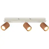 Briloner Downlight Ida, brun, 3 lyskilder, plast/metall