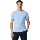 Hackett for man. HM5000125 Hs Essential blue T-shirt (XL), Casual, Cotton, Short sleeve