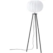 PR Home Base gulvlampe, svart, høyde 125 cm, tekstil