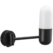 PR Home vegglampe til bad Zeta, svart, IP44, svingbar