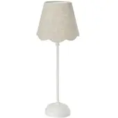 PR Home bordlampe Lottie Jasmine lin beige/offwhite Ø21cm