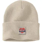 Carhartt Knit Heart Patch Beanie Women Oat Milk