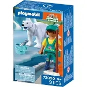 Playmobil Zoo: Isbjørn og dyrepasser