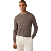 Hackett for man. HM7000204 Ess Merino Crew-neck Jumper in beige (XL), Casual, Wool, Classic
