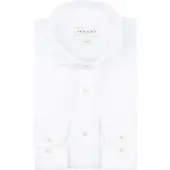 Profuomo Twill Skjorte Ekstra Lange Ermer Hvit Størrelse