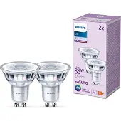 Philips LED-lyspære Classic 3.5W/840 (35W) 36° 2-pack GU10