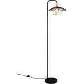 Reality Gulvlampe Lauris, matt svart, høyde 155 cm, metall, E27