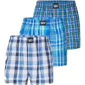 Lousy Livin Checkered 3Pack Boxer blå