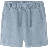 Lil´ Atelier Lil' Atelier Shorts - NmmDias - Dusty Blue - - 3 år (98) - Shorts