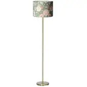 PR Home Gulvlampe Amy, Dahlia grønn/gull, høyde 150 cm, tekstil, E27