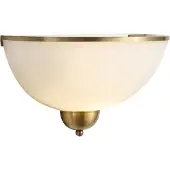 QAZQA Klassisk vegglampe bronse med opalt glass - Katarina