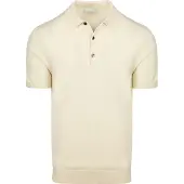 Profuomo trikket Polokjorte Ecru Beige Off-white tørrele