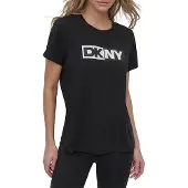 DKNY Two Tone Logo Kortarmet T-skjorte