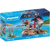 Playmobil Pirates - Piratflåte med skatt - 71794 - 41 Deler - - OneSize - Leketøy