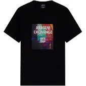 Armani Exchange for man. XM002515AF10356UC001 Slim Fit black T-shirt (S), Casual, Cotton, Short sleeve