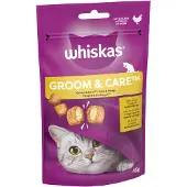 Whiskas Snacks Groom & Care - Kylling (8 x 45 g)