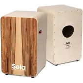 Sela CaSela Pro Cajon with Snare On/Off Switch Satin Nut
