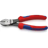 Knipex 74 02 180, Diagonal tang, Kromvanadiumstål, Plast, Blå, Rød, 180 mm, 273 g