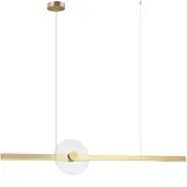 Zambelis LED-hengelampe 25426, gullfarget, lengde 121 cm, metall, dimbar