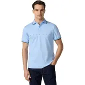 Hackett for man. HM5600188 Essential Men?s Blue Polo Shirt (S), Casual, Cotton, Short sleeve
