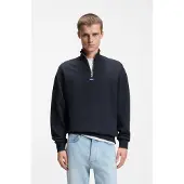 HUGO Neeler 10249110 Blue Halv Glidelås Genser