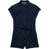 Superdry for woman. W8012098A Belted Utility Playsuit navy (XS), Casual, Cotton, Short sleeve