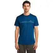 Icebreaker Merino 150 Tech Lite Range Stripes Kortarmet T-skjorte