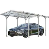 GFP 2,85x5,05 m carport, eloksert aluminium