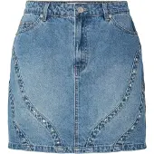Y.A.S Yasclio Hw Mini Denimskjørt