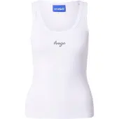 HUGO Damatank 1 10283496 Blue Ermeløs T-skjorte