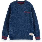 Scotch & Soda Regular Fit Velvet Chenille Genser