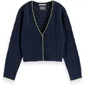 Scotch & Soda Lightweight Ajour Knitted Cardigan