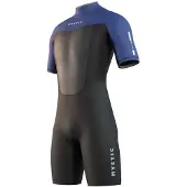 Mystic Brand Flatlock 3/2mm Kortermet Shorty Med Glidelås Bak