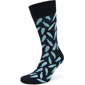 Happy socks Sokk Trykk Sardine Flerfarget Mørkeblå Blå Størrelse