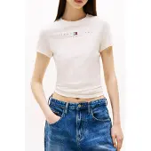 Tommy Hilfiger Us Linear Slim Fit Kortarmet T-skjorte
