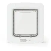 Sureflap Pet door XL for microchip WHITE, for katt eller liten hund