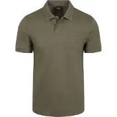 BOSS for man. 50507803 Stretch cotton slim fit polo shirt with logo appliqué green (M), Casual, Short sleeve