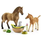 Schleich Horse Club - 13 cm - Sarahs Pleie Av Dyreunger 42432 - - OneSize - Lekedyr