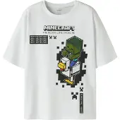Name it T-skjorte - NkmJun - Minecraft - Bright White - - 13-14 år (158-164) - T-skjorte