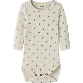 Lil´ Atelier Lil' Atelier Body I/e - Rib - NbnGago - Turteldue/Air Ballong - - 1 år (80) - Langermet Body