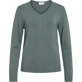 Vila Ril Knit V-hals Genser