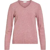 Vila Ril Knit V-hals Genser